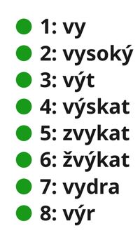 EnumeratedWords  V (Sequence)