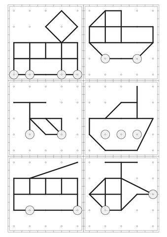 Geoboard předlohy