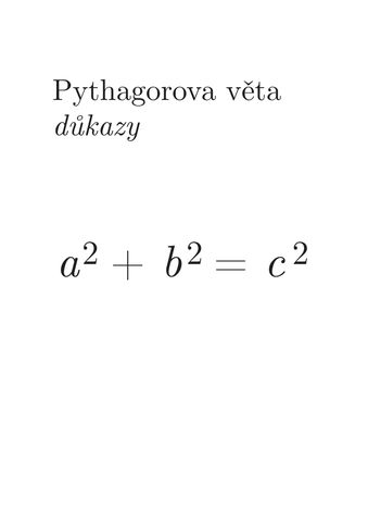 Pythagorova věta